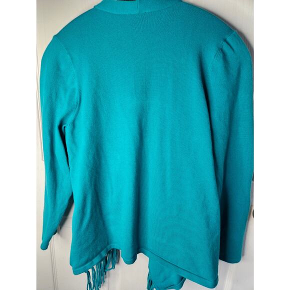 Easywear by Chico's Sweater Size 3 Teal Green - Picture 2 of 4